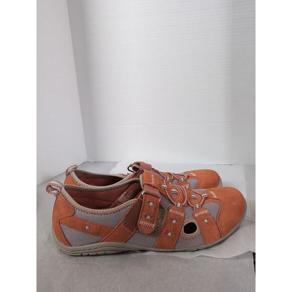 G.H. Bass & Co. Branson Women’s Sport Sandals 10M Orange Suede Mesh Closed... - Picture 3 of 10